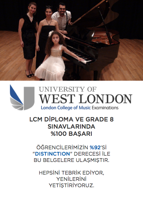 LCM Sinav Merkezi Ozel Piyano Dersleri Istanbul